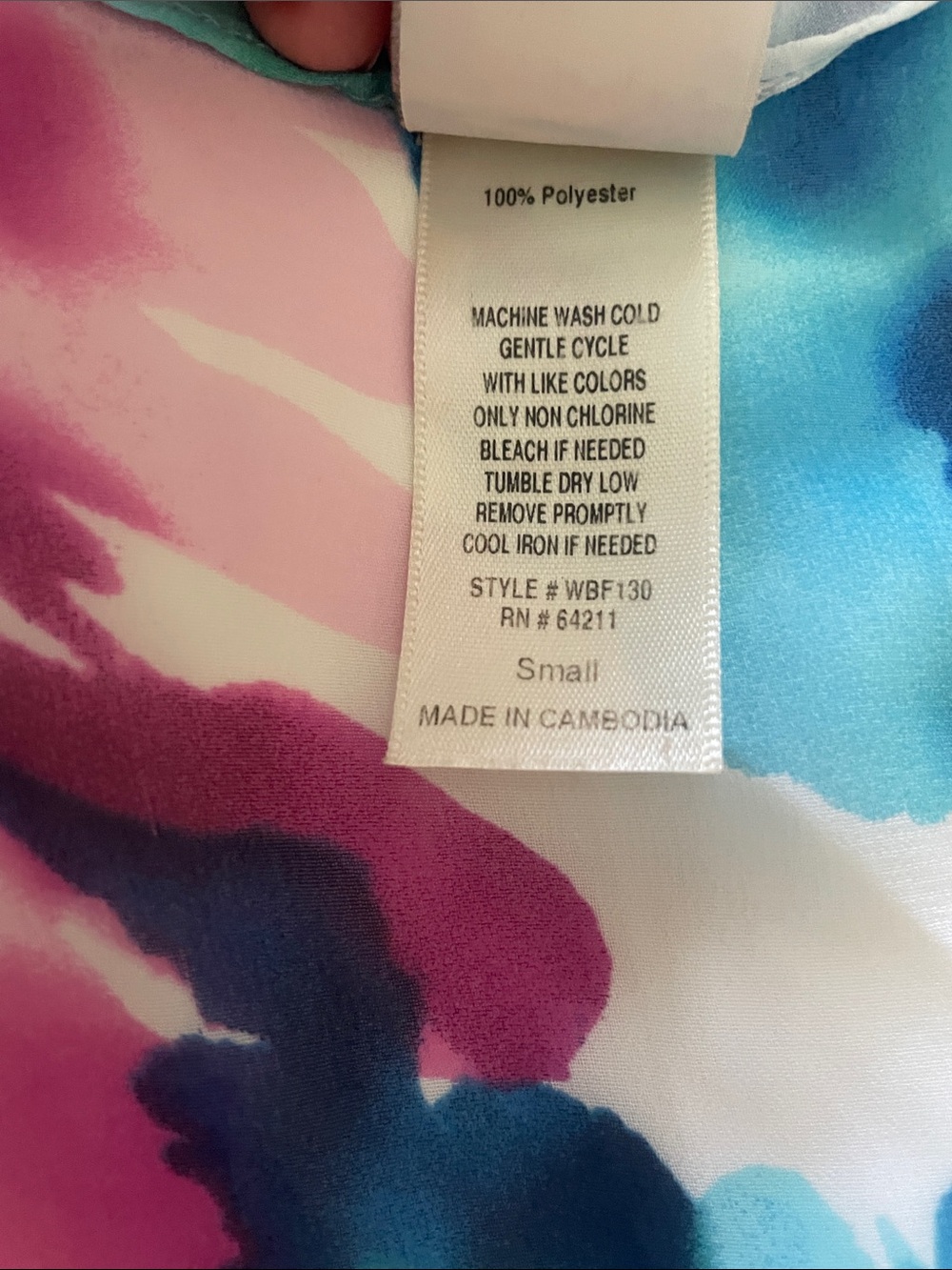 In Bloom Floral Chiffon Robe in Teal, Purple & Pink - Picture 4 of 8